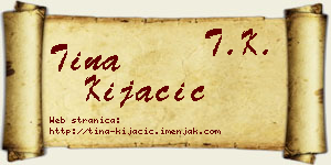 Tina Kijačić vizit kartica